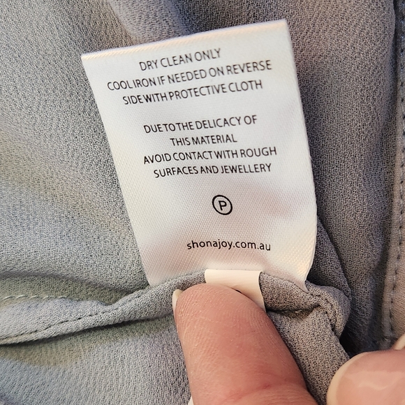 Shona Joy Francesca High Neck Balloon Sleeve Open Back Tie Crop Top Blouse 2 - Picture 14 of 16